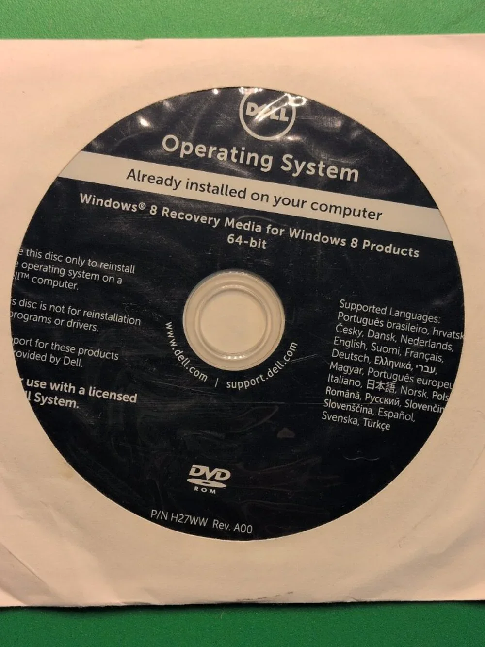 Dell Windows 8 Recovery Media for Windows 8 Products 64-Bit *NEW*